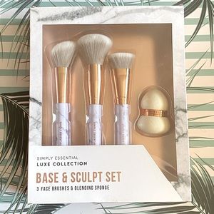 Marble & Rosegold Makeup brush set